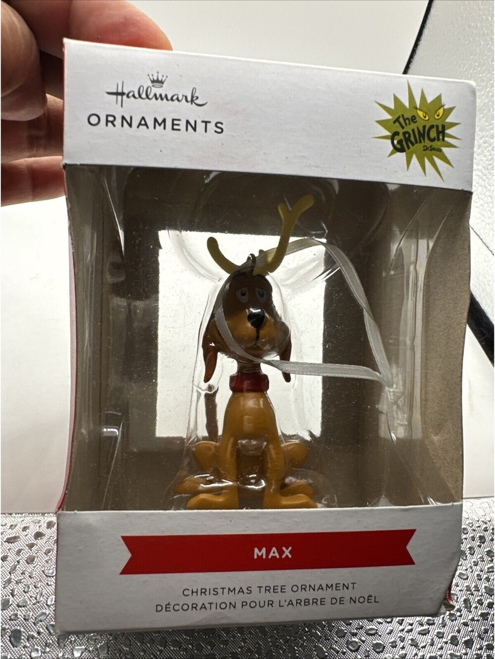 The Grinch Dr. Seuss Max The Dog Hallmark Ornament 2024 Christmas Ornament New